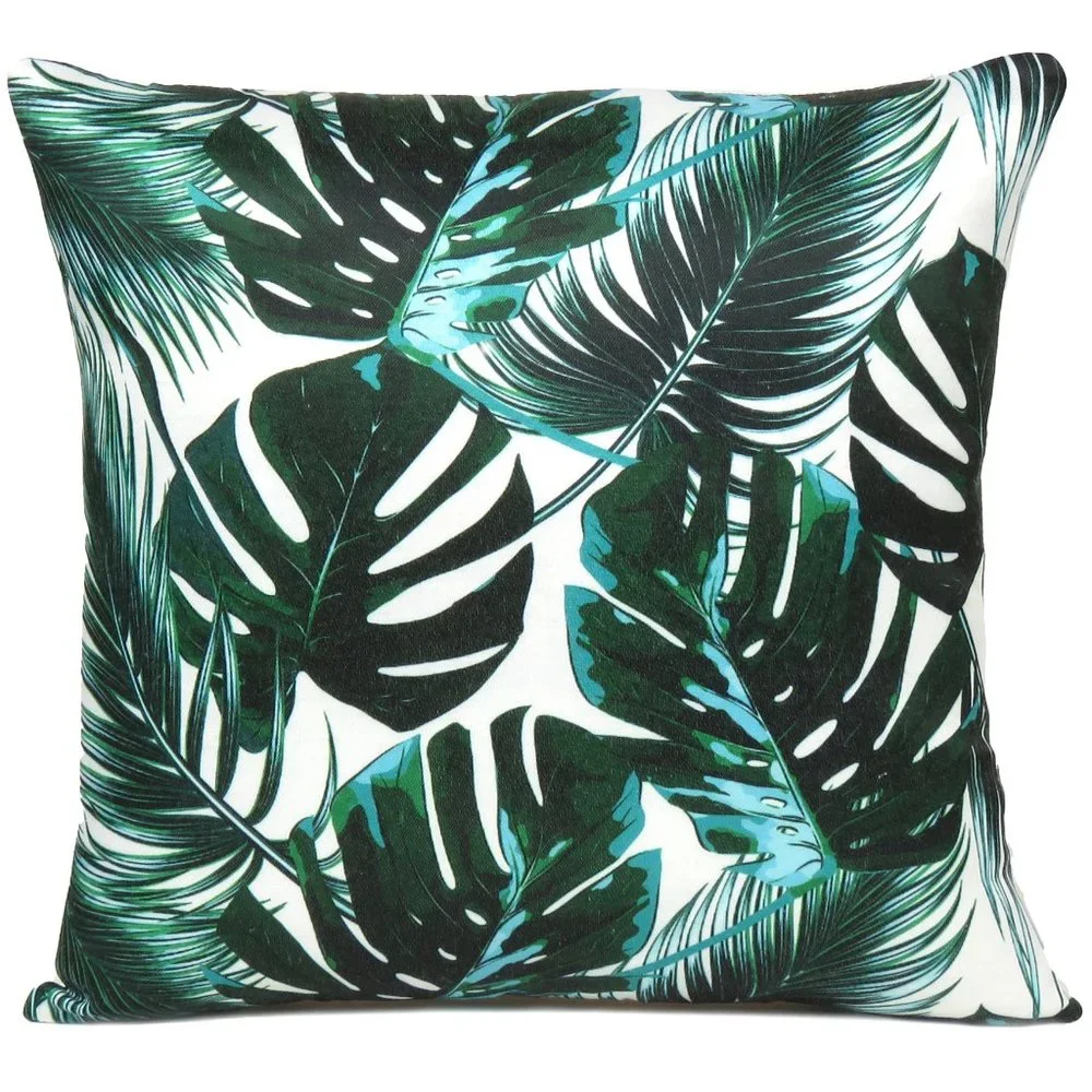 Home Decorative Tropical Leaf Digital Print Cushion Pillow Cover Pillow Case